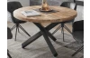 Okrúhly jedálenský stôl Ace 130 cm, masívne drevo