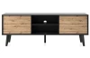 Široká TV skrinka Willow, čierna/dub artisan