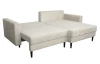 Rohová sedacia súprava Livorno, krémová, štruktúrovaná látka