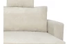 Rohová sedacia súprava Livorno, krémová, štruktúrovaná látka