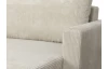Rohová sedacia súprava Livorno, krémová, štruktúrovaná látka