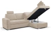 Rohová sedacia súprava Robin, pieskovo béžová látka, pravý roh