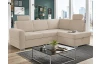 Rohová sedacia súprava Robin, pieskovo béžová látka, pravý roh