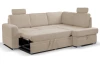 Rohová sedacia súprava Robin, pieskovo béžová látka, pravý roh