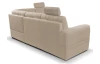Rohová sedacia súprava Robin, pieskovo béžová látka, pravý roh