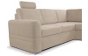 Rohová sedacia súprava Robin, pieskovo béžová látka, pravý roh