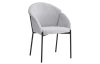 Jedálenská stolička Felicita, svetlo šedá štruktúrovaná látka