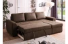Rohová sedacia súprava Holly, hnedá vintage látka