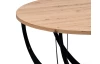 Okrúhly konferenčný stolík Mella, 80 cm, dub artisan