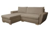 Rohová sedačka Helvetius, svetlo hnedá látka