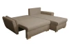 Rohová sedačka Helvetius, svetlo hnedá látka