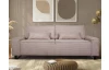 Trojmiestna pohovka Cassino, ružová štruktúrovaná látka