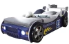 Detská pretekárska posteľ Energy 90x200 cm, modré auto s osvetlením