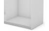 Šatníková skriňa Carlos 150/61 2D, biela, 150 cm