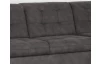 Rohová sedacia súprava Bilbao, tmavo šedá látka, pravý roh, bez rozkladu