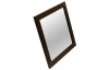 Nástenné zrkadlo Glamour 40x40 cm, hnedá štruktúra