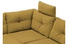 Sedacia súprava Madeira 3A, horčicová žltá látka, tvar pravé U