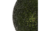 Vianočná ozdoba sklenená guľa 7 cm, zelená trblietavá