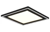 Stropné/nástenné LED osvetlenie Carus 33x33 cm, čierne