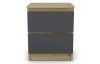 Skrinka/nočný stolík Carlos 402S, dub artisan/grafit