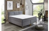 Posteľ boxspring Ardi 180x200 cm, šedá tkanina