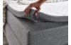 Posteľ boxspring Ardi 180x200 cm, šedá tkanina