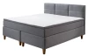 Posteľ boxspring Ardi 180x200 cm, šedá tkanina