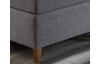 Posteľ boxspring Ardi 180x200 cm, šedá tkanina
