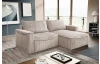 Rohová sedacia súprava Lilly, béžová štruktúrovaná látka
