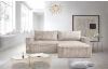 Rohová sedacia súprava Lilly, béžová štruktúrovaná látka