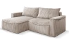 Rohová sedacia súprava Lilly, béžová štruktúrovaná látka