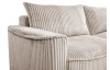 Rohová sedacia súprava Lilly, béžová štruktúrovaná látka