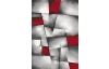 Koberec Brilliance 120x170 cm, šedo-červený