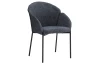 Jedálenská stolička Felicita, dymovo šedá štruktúrovaná látka