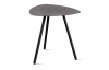Stolík Mira, priemer 50 cm, antracitový