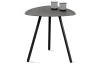 Stolík Mira, priemer 50 cm, antracitový