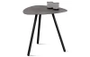 Stolík Mira, priemer 50 cm, antracitový