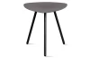 Stolík Mira, priemer 50 cm, antracitový