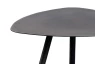 Stolík Mira, priemer 50 cm, antracitový