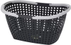 Nákupný košík 15 l, čierny, recyklovaný plast