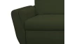 Rohová sedačka Helvetius, tmavo zelená látka