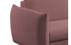 Rohová sedacia súprava Glow, tmavo ružová látka, pravý roh