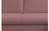 Rohová sedacia súprava Glow, tmavo ružová látka, pravý roh