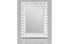 Nástenné zrkadlo 60x90 cm, biele