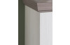 Vysoká komoda Cruz 100 cm, bielená pínia/šedý dub