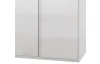 Šatníková skriňa New York D, 180 cm, biela / biely lesk