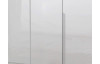 Šatníková skriňa New York D, 180 cm, biela / biely lesk