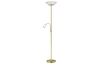Stojacia lampa Gerry 180 cm, matná mosadz