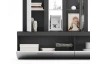 Obývacia stena Orion, antracit/biela
