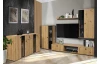 Obývacia stena Salsa, dub artisan/lamelový efekt